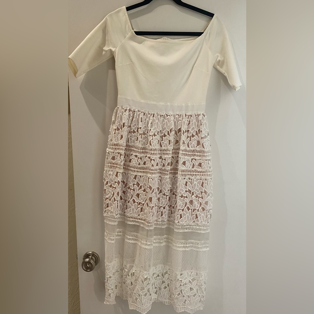 Midi off the shoulders dress